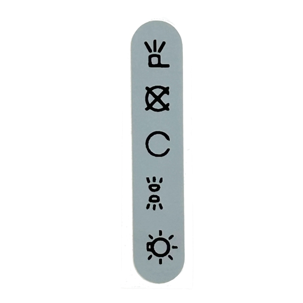 Klebefolie, Aufkleber für Armaturenträger, MZ ETZ125, ETZ150, ETZ250