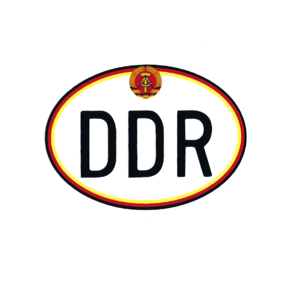 Klebefolie, Nostalgie Aufkleber "DDR" (50x35)