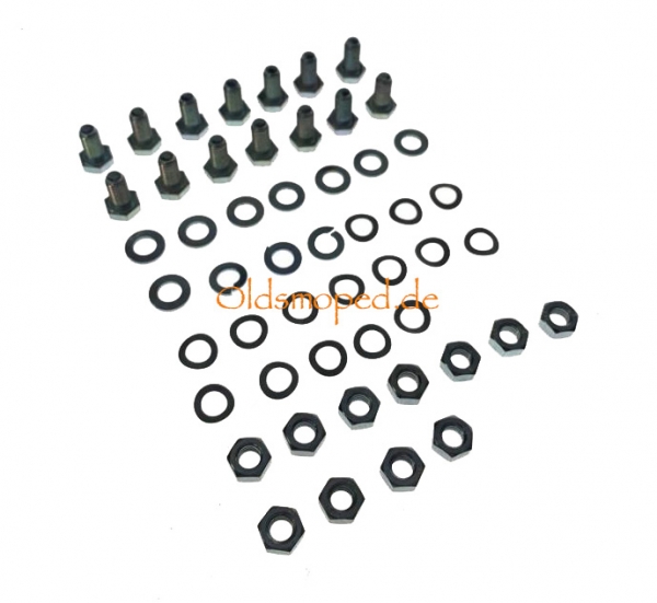 SET Normteile für Trittbrett/Beinschutz, Simson SR50, SR80