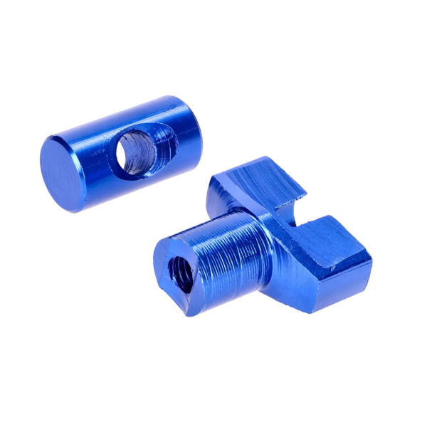 ALU Einstellschraube für Bremsstange (Blau), Simson S50, S51, S53, S70, SR50, KR51, SR4-