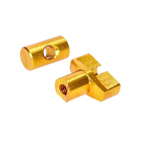 ALU Einstellschraube für Bremsstange (Gold), Simson S50, S51, S53, S70, SR50, KR51, SR4-