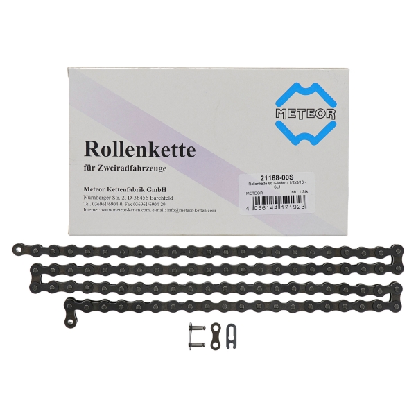 METEOR Rollenkette, Kette für Motorantrieb, Simson Mofa SL1