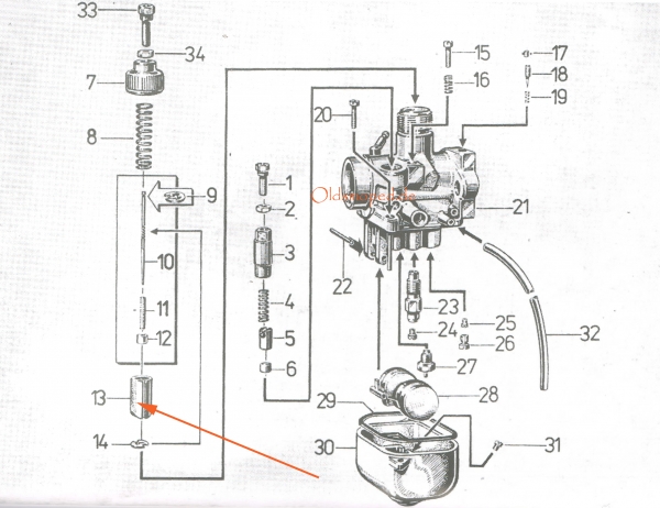 BVF Kolbenschieber (16N3), Simson S51, S70, SR50