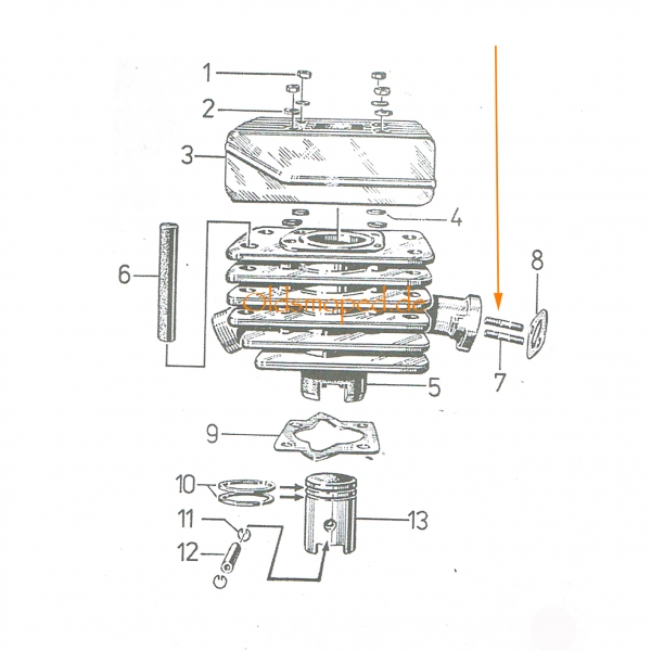 SET Normteile für Vergaserflansch, Simson KR51/1, KR51/2, S50, S51, S53, S70, S83, SR4-1, SR4-2, SR50, SR80, MS50, E930