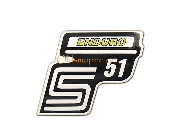 Schriftzug "S51 Enduro" (Gelb)