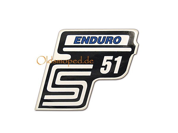 Schriftzug "S51 Enduro" (Blau)