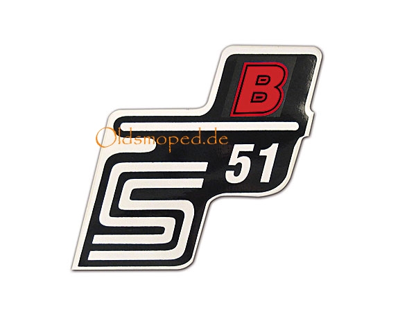 Schriftzug "S51 B" (Rot)