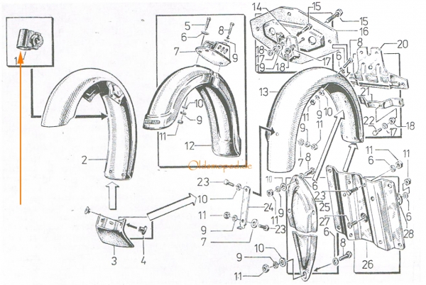 Bowdenzughalter, Simson S50, S51, S70, ETZ