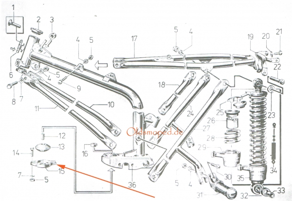 Schale für Motorlagergummi, Motorlagerschale, Simson S50, S51, S53, S70, MS50