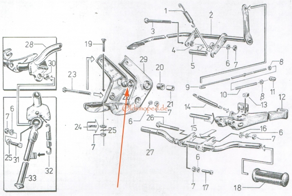 Anlaufbuchse, Abdeckung für Motorlager, Simson S50, S51, S53, S70, MS50