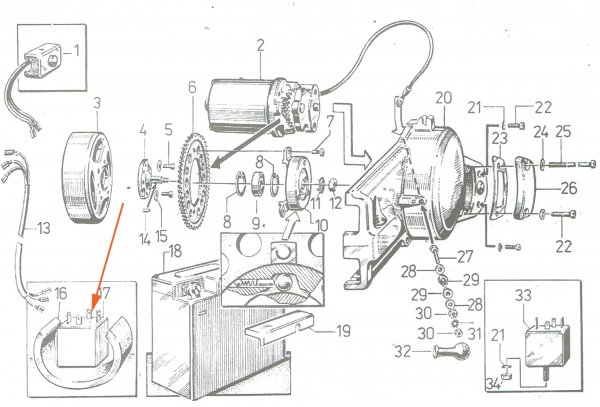 12V Anlasserrelais, Schaltrelais, Simson SR50