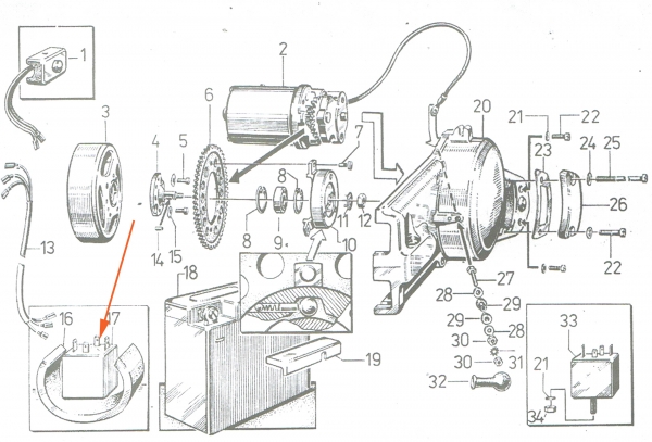 12V Anlasserrelais, Simson SR50