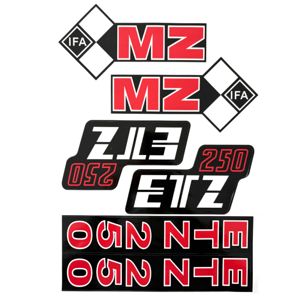 Aufkleber-Set, MZ ETZ250
