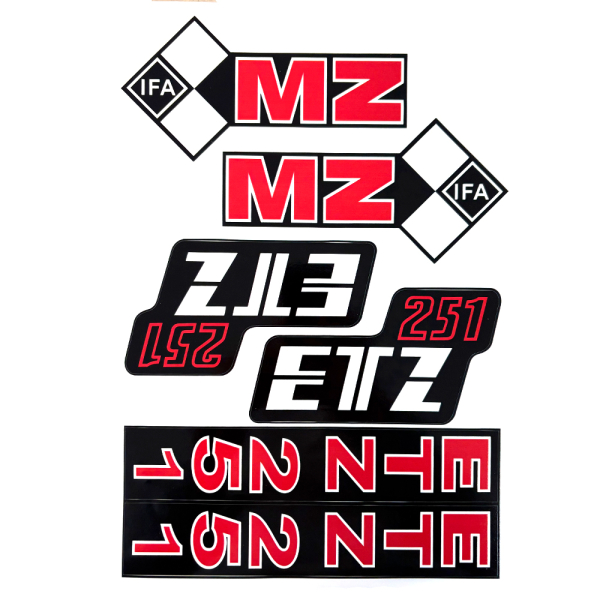 Aufkleber-Set für MZ ETZ 251 – 6-teilig