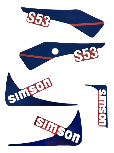 Aufkleber (Set), Simson S53CX