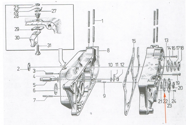 Dichtung für Dichtkappe, Simson S51, S53, KR51/2, SR50, SD50, MS50, E930