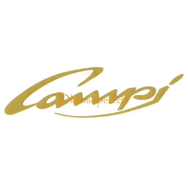 Aufkleber, Schriftzug (Gold), Campi