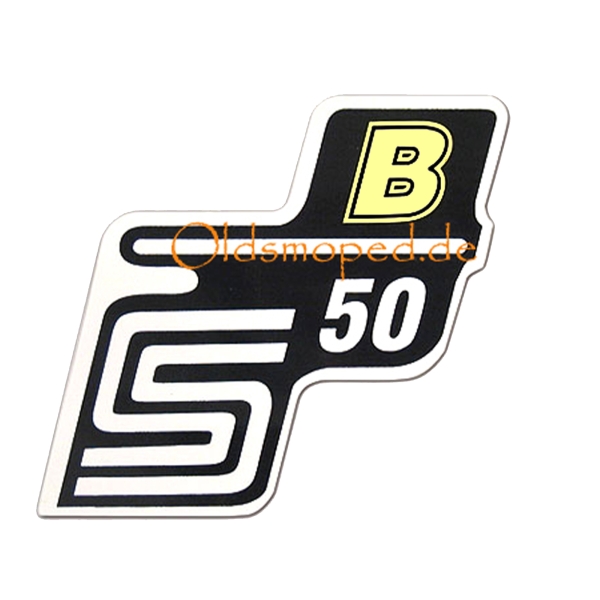 Klebefolie, Aufkleber für Seitendeckel (neon), Simson S50B