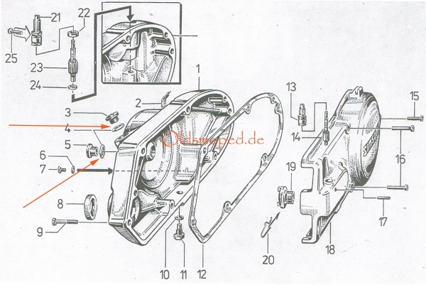 Rundring für Verschlußschraube, Simson S51, S53, S70, S83, KR51/2, SR50, SR80, E930