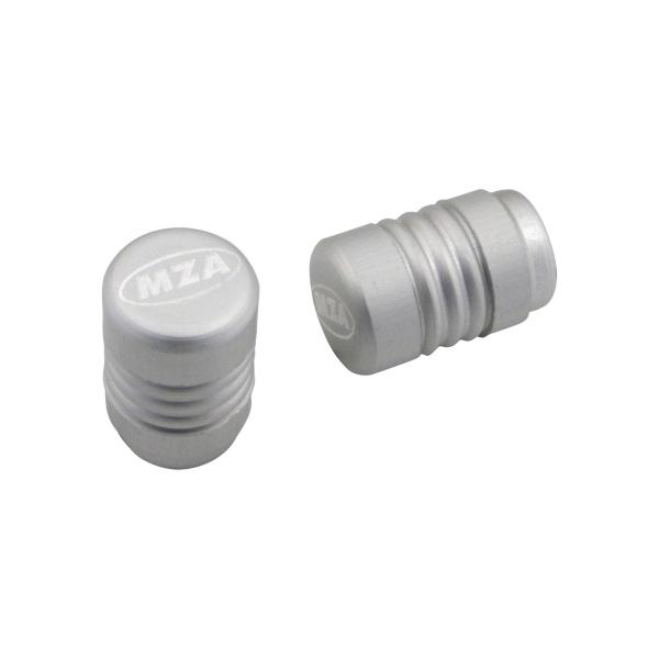 SET Ventilkappen (Aluminium), Silber matt eloxiert, Simson S50, S51, S53, S70, SR50, KR51, SR4-