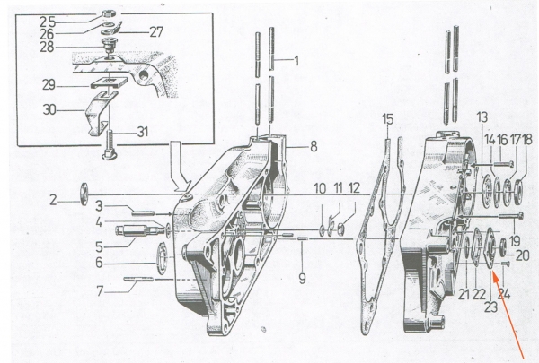 Dichtkappe für Motor, Simson S51, KR51/2, SR50, S53, S70, MS50