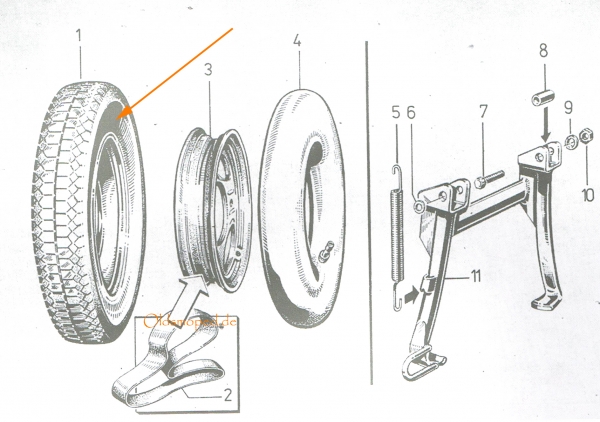 VEE RUBBER VRM 094, Reifen, Rollerreifen 3,00x12, Simson SR50, SD50