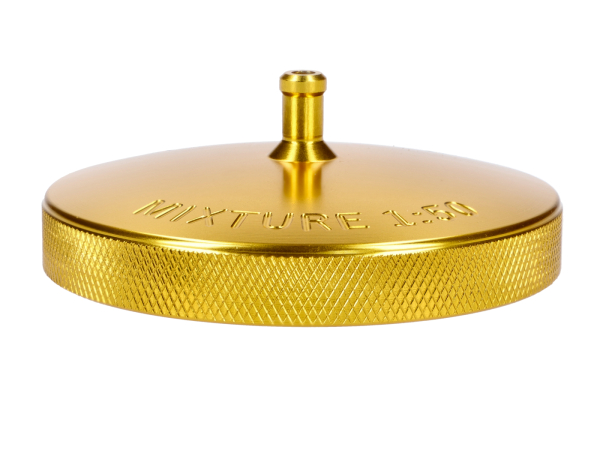 CNC Tankdeckel, Aluminium mit Entlüftung (gold), Simson S50, S51, S53, S70, S83, SR50, SR80, KR51, SR4-