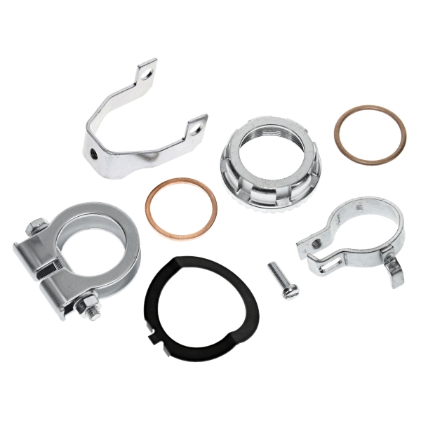 SET Krümmermutter mit Sicherungsschelle, Simson Enduro S51E, S70E