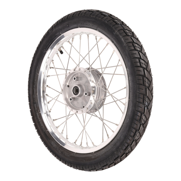 Komplettrad (hinten), Alufelge 1,60x16 mit VRM094, Simson S50, S51, S53, S70, KR51, SR4-