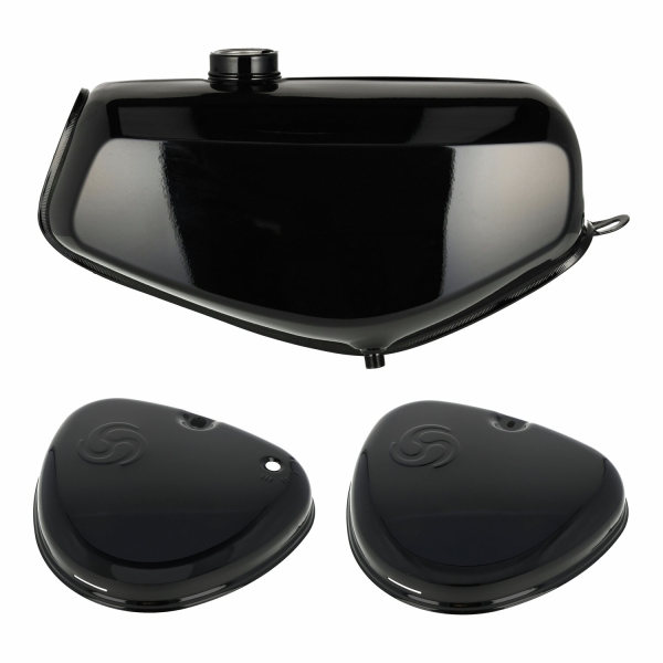 Komplettes Tank-Set in schwarz, Simson S50, S51, S70