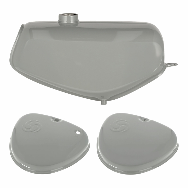 Komplettes Tank-Set in staubgrau, Simson S50, S51, S70