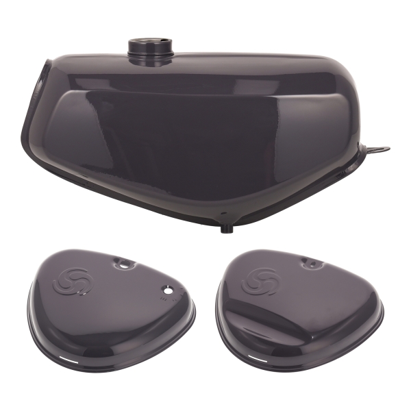 Komplettes Tank-Set in schwarz, Simson S51E, S70E