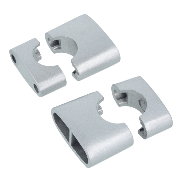 Befestigungssatz für Lenker (silber-matt), Simson S50, S51, S53, S70, S51E, S70, S53, S83