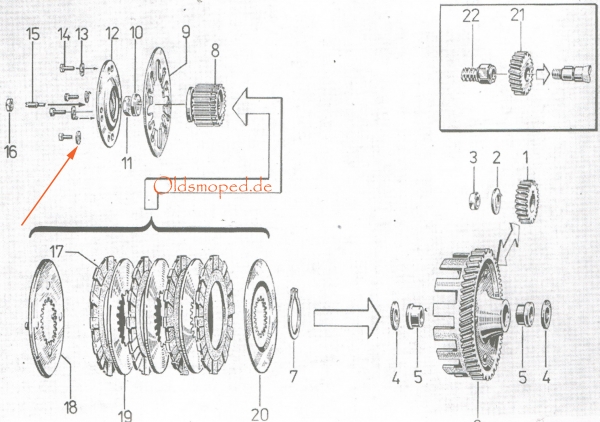 Sicherungsblech (5,3), Simson S51, S70, KR51/2, SR50, SR80, S53, S83, MS50