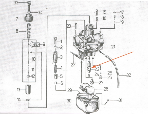 BVF Düsenstock, Nadeldüse 215 ND (2 Bohrungen)