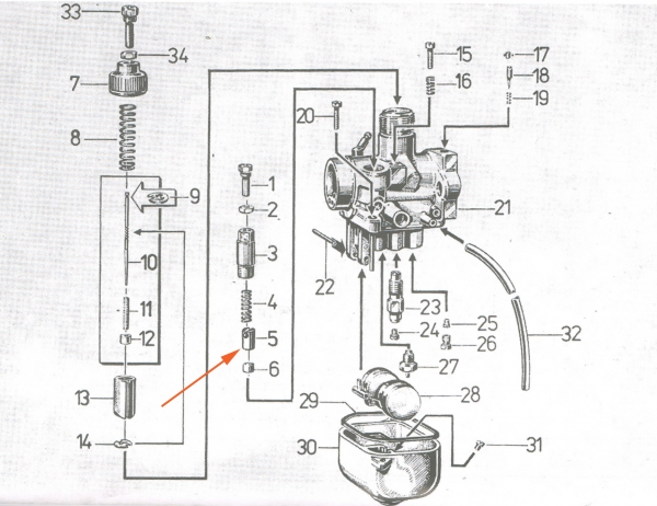 BVF Starterkolben (komplett), Simson S50, S51, S53, SR50, KR51, SR4-2, SR4-3, SR4-4