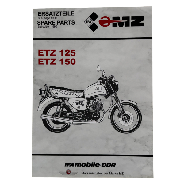 Ersatzteilkatalog, MZ ETZ125, ETZ150