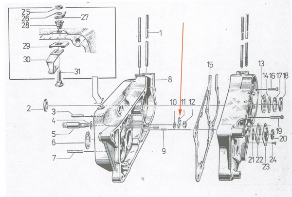 Sicherungsblech (B8,4), Simson S51, S53, S70, SR50, KR51/2, SD50, MS50, E930