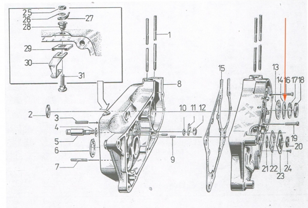 Ausgleichscheibe für Ölleitscheibe (37x47), Simson S50, S51, S53, S70, SR50, KR51/2, MS50, SL1, E930