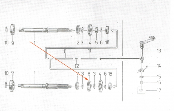 Festrad 3.Gang (19Z), Simson S51, S53, S70, SR50, SD50, KR51/2