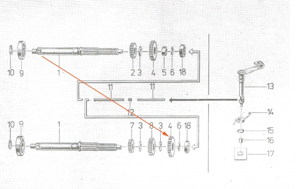 Festrad (22Z), Simson S51, S53, S70, SR50, SD50, KR51/2, MS50