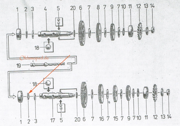 Sicherungsring (20x1,2), Simson S51, S53, S70, SR50, SD50, KR51/2, MS50, E930, MAW