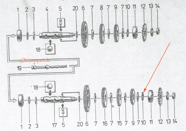 Sicherungsring zur Abtriebswelle (24x1,2), Simson S51, S53, S70, SR50, SD50, KR51/2, MS50