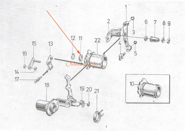 Anlaufscheibe (Schaltwalze), Simson S51, S53, S70, S83, SR50, SR80, KR51/2, MS50