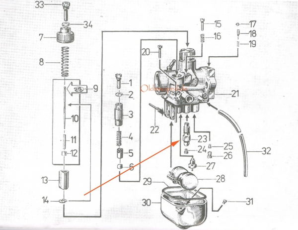 BVF Düsenstock, Düsenhalter (16N3), Simson 51, S70, SR50