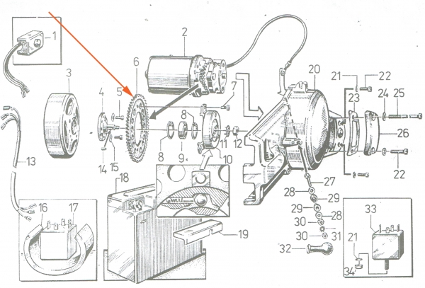 Anlasserrad (PVL, EMZA), Simson SR50, SR80, SD50
