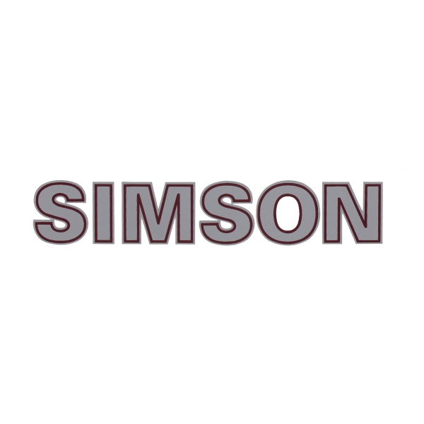 Klebefolie, Aufkleber für Kraftstoffbehälter (9,6cm), Simson S53 Alpha