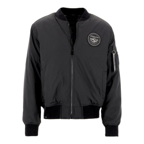 Pilotenjacke (schwarz), Motiv: Simson Lifestyle
