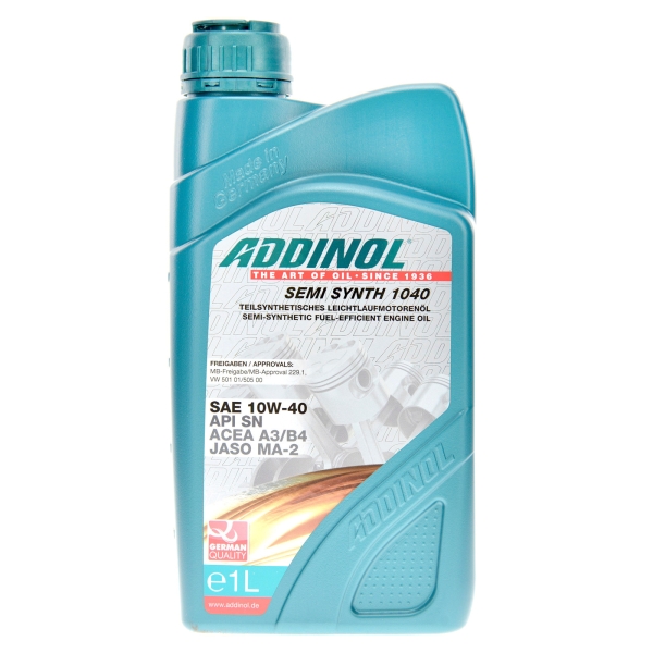 ADDINOL Motorenöl Semi Synth 1040, SAE 10W-40 (1L)