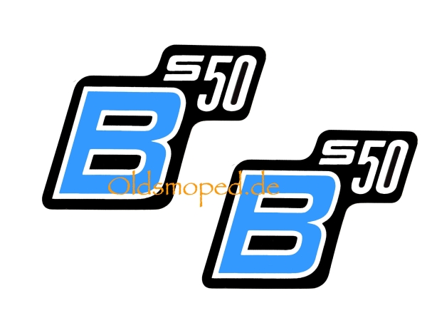 Aufkleber Set "S50B" (weiß)